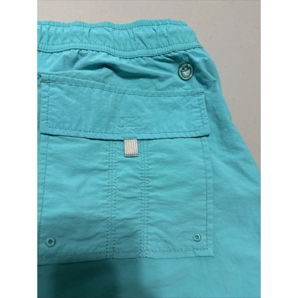 Life is Good Cargo Style Turquoise Board Shorts Lined Swim Trunks Men's XXL/TTG
